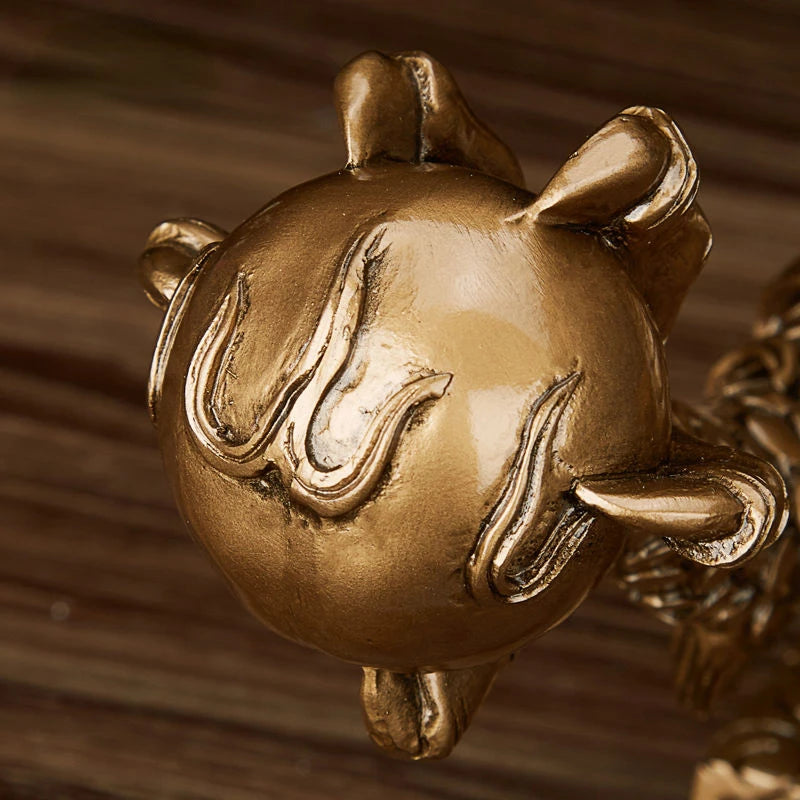 Feng Shui Long Qinglong Resin Imitation Copper Hanlong Ornaments Shenlong Base Zodiac Dragon Home Decoration