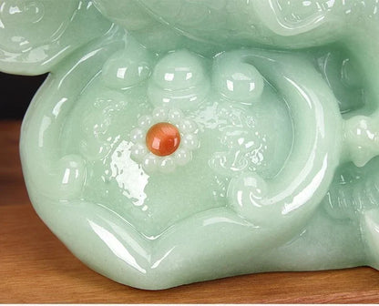 Feng Shui Lucky Jade Housewarming Fortune Dragon Crafts Office Living Room Animal Dragon Decoration Gift
