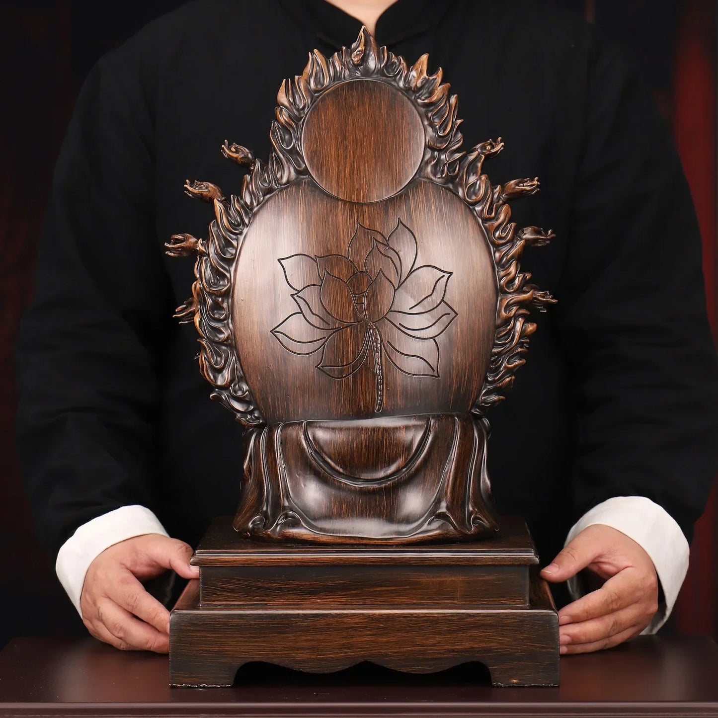 Feng Shui Mercy Bodhisattva Ornaments Thousand-handed Goddess of Mercy Statue Craft Home Decor Office Gift