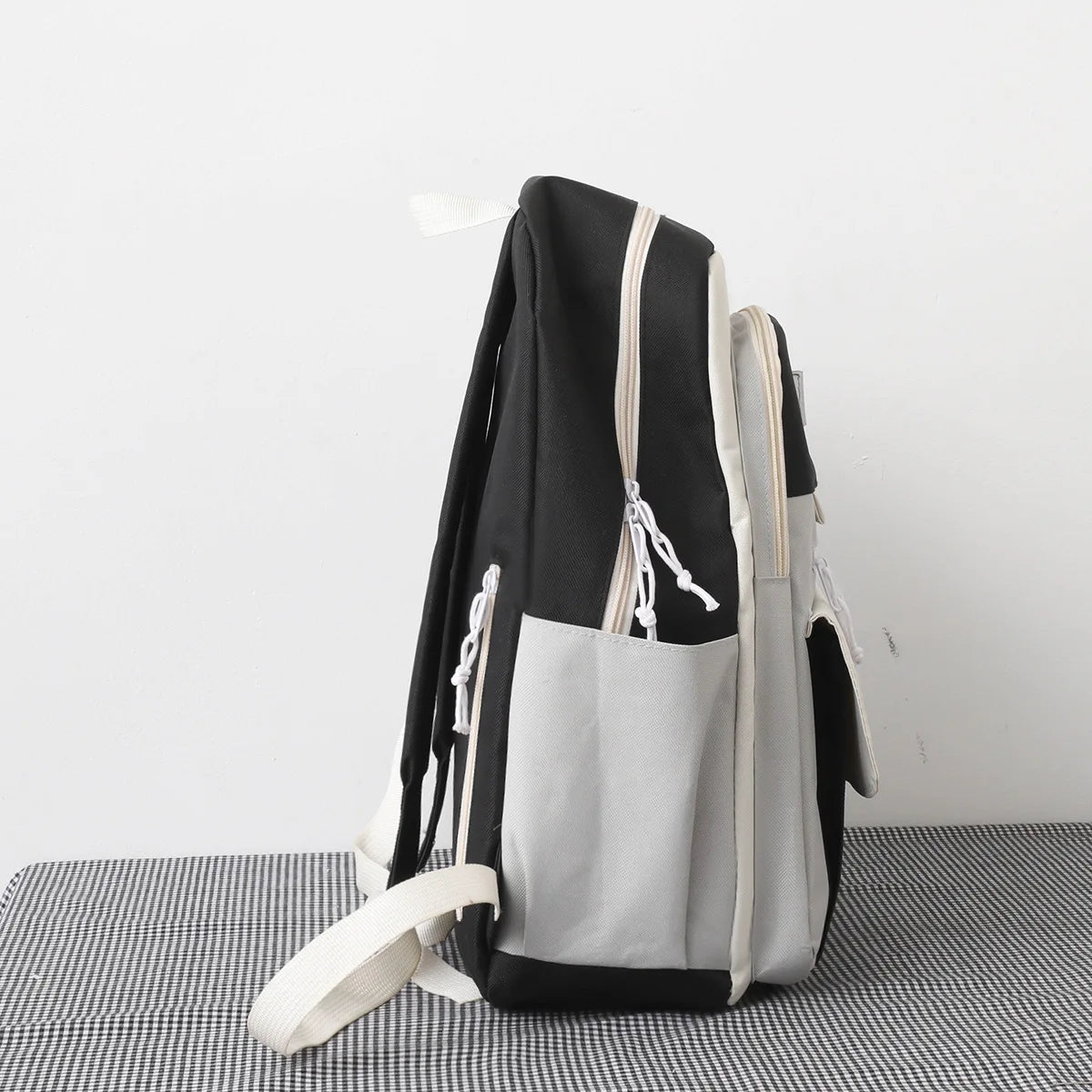 Fengdong 6pcs/set cute school bags for teenage girls handbag shoulder bag pencil bag set children school backpack kids bookbag