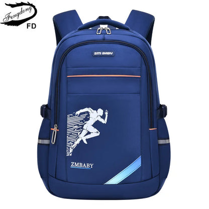 Fengdong Elementary school backpack waterproof book bag primary school bags for boys student backpack large capacity schoolbag