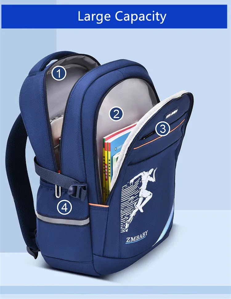 Fengdong Elementary school backpack waterproof book bag primary school bags for boys student backpack large capacity schoolbag