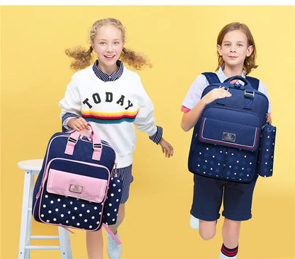 Fengdong High quality school backpack girls orthepedic hard back schoolbag elementary school girl backpack kids school bag gift