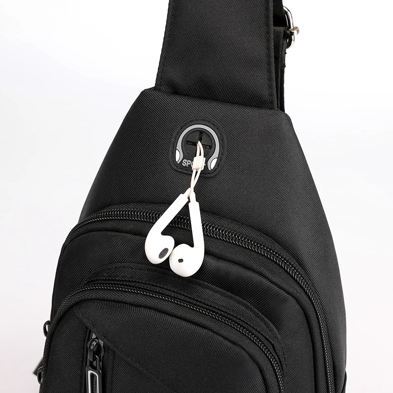 Fengdong High school backpack for boy sling shoulder chest bag pack men school bags male usb charge bag college laptop backpack