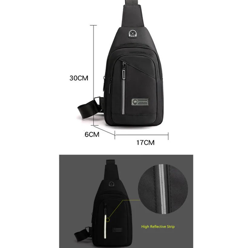 Fengdong High school backpack for boy sling shoulder chest bag pack men school bags male usb charge bag college laptop backpack