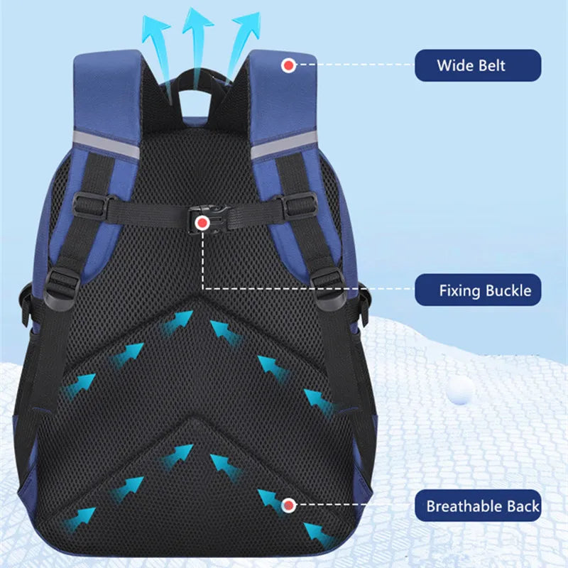 Fengdong Kids Backpack Cartoon Astronaut Teenages Schoolbag Primary school Waterproof Backpack Boys Orthopedic Mochila Infantile