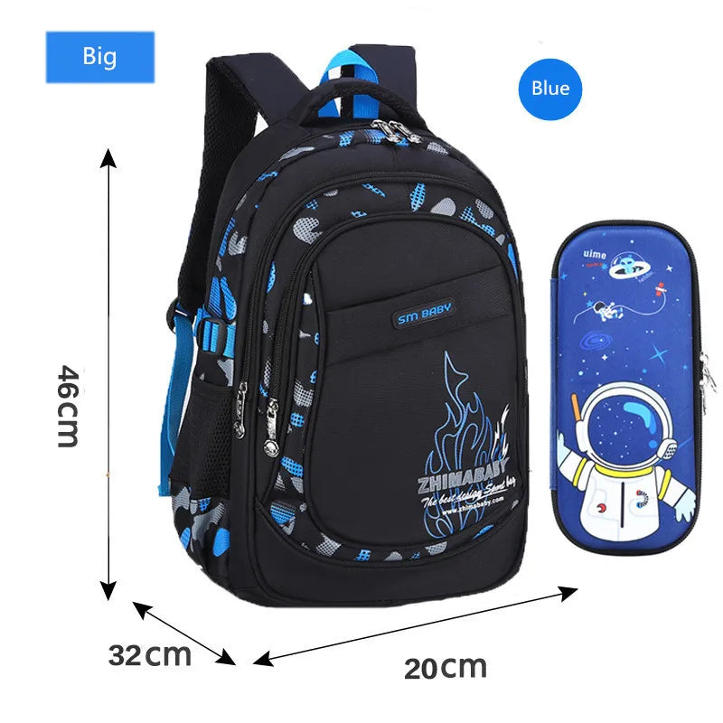 Fengdong Primary SchoolBag Pencil Bag Children Camouflage Backpack Student School Bags 6-12 Years Boy School Backpack Knapsack