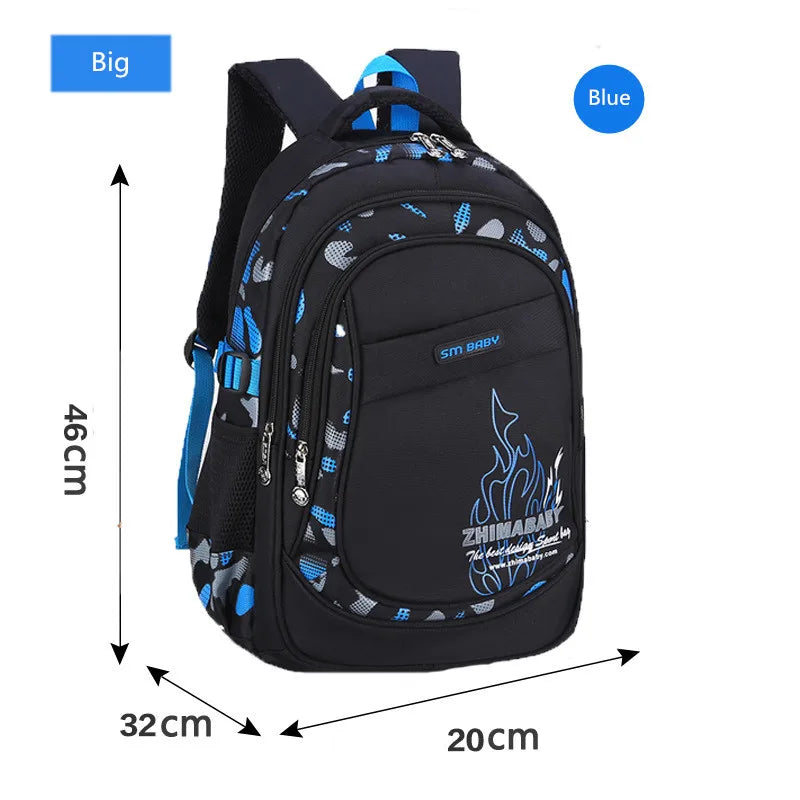 Fengdong Primary SchoolBag Pencil Bag Children Camouflage Backpack Student School Bags 6-12 Years Boy School Backpack Knapsack
