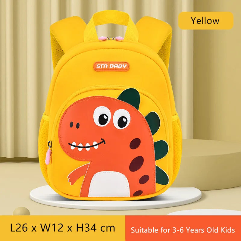 Fengdong anti-lost children school bags for boys girls cute 3d cartoon dinosaur baby school backpack small kindergarten backpack