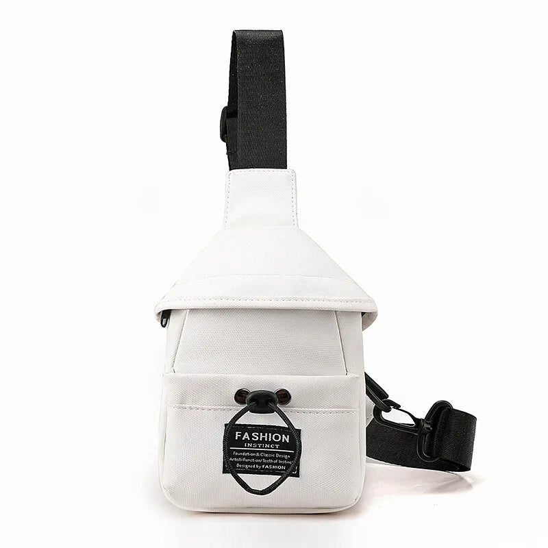 Fengdong anti-theft chest bag for men mini Crossbody Bags small shoulder bag waterproof outdoor sports bag cell phone bag men