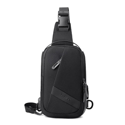 Fengdong anti theft chest bag male outdoor sports water bottle bag men crossbody bags shoulder bags birthday gift for husband