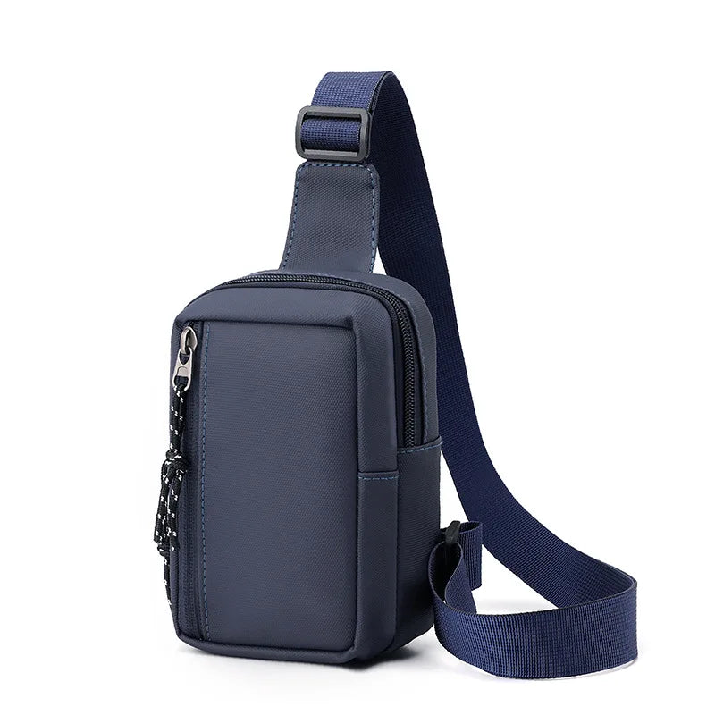 Fengdong chest bag for men small shoulder bag male messenger bag boy anti theft travel bagpack boy mini crossbody bags phone bag