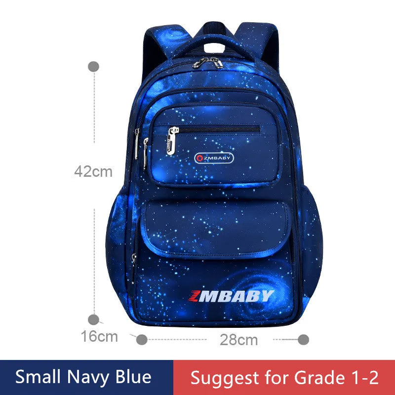 Fengdong children school backpack elementary school bags for boys waterproof nylon space book bag large capacity kids backpack
