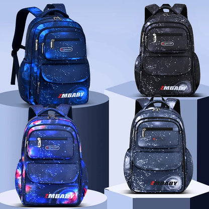 Fengdong children school backpack elementary school bags for boys waterproof nylon space book bag large capacity kids backpack