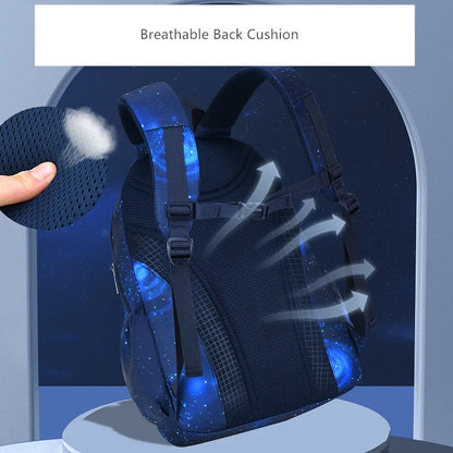 Fengdong children school backpack elementary school bags for boys waterproof nylon space book bag large capacity kids backpack