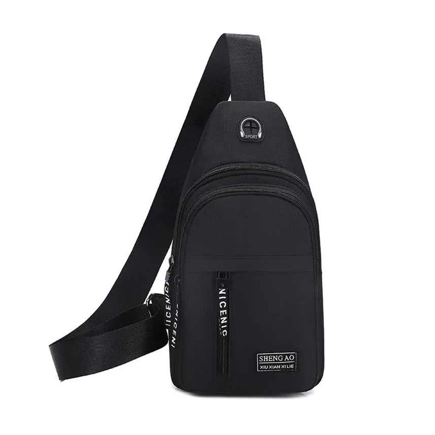 Fengdong crossbody bags for men small travel bags casual Chest Bag Pack Waterproof Single Shoulder Strap sling messenger bag