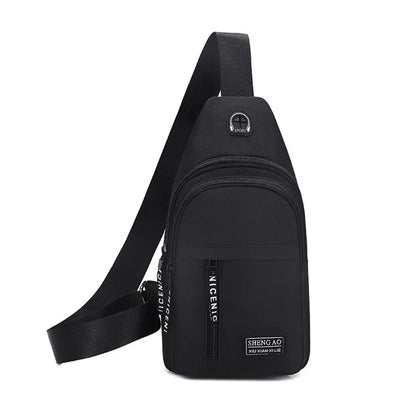 Fengdong crossbody bags for men small travel bags casual Chest Bag Pack Waterproof Single Shoulder Strap sling messenger bag
