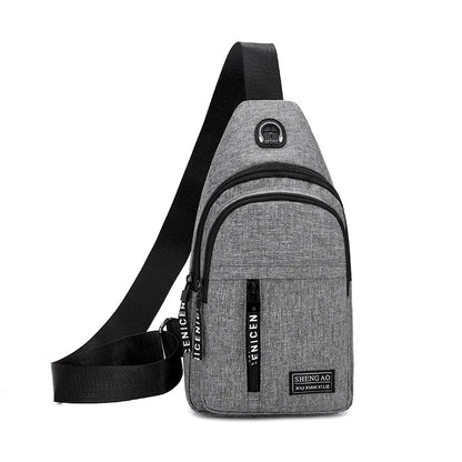 Fengdong crossbody bags for men small travel bags casual Chest Bag Pack Waterproof Single Shoulder Strap sling messenger bag