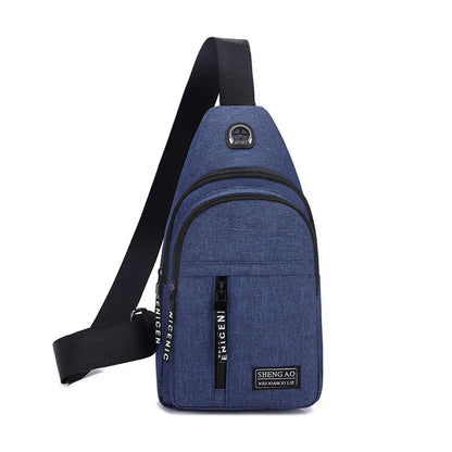 Fengdong crossbody bags for men small travel bags casual Chest Bag Pack Waterproof Single Shoulder Strap sling messenger bag