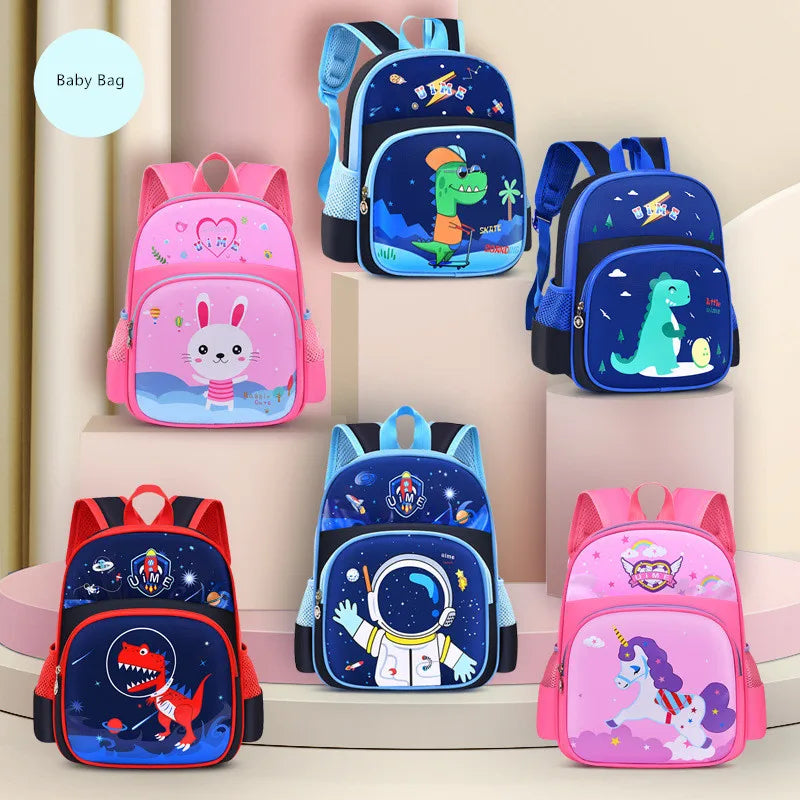 Fengdong cute animal backpack dinosaur school bags for kids 3-6 Years Old boys elementary school backpack small girl schoolbag