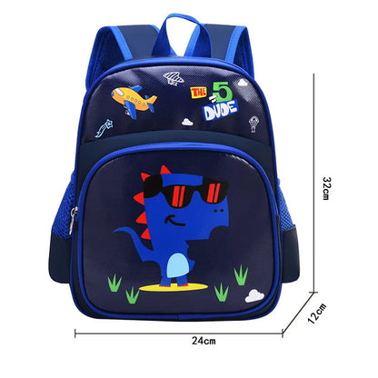 Fengdong cute animal backpack dinosaur school bags for kids 3-6 Years Old boys elementary school backpack small girl schoolbag