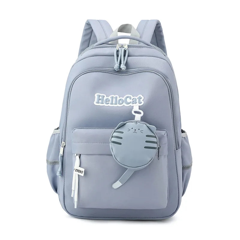 Fengdong cute school bag korean style kawaii school backpack girl bag elementary school bags for girls primary students gift