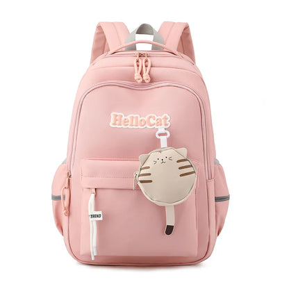 Fengdong cute school bag korean style kawaii school backpack girl bag elementary school bags for girls primary students gift