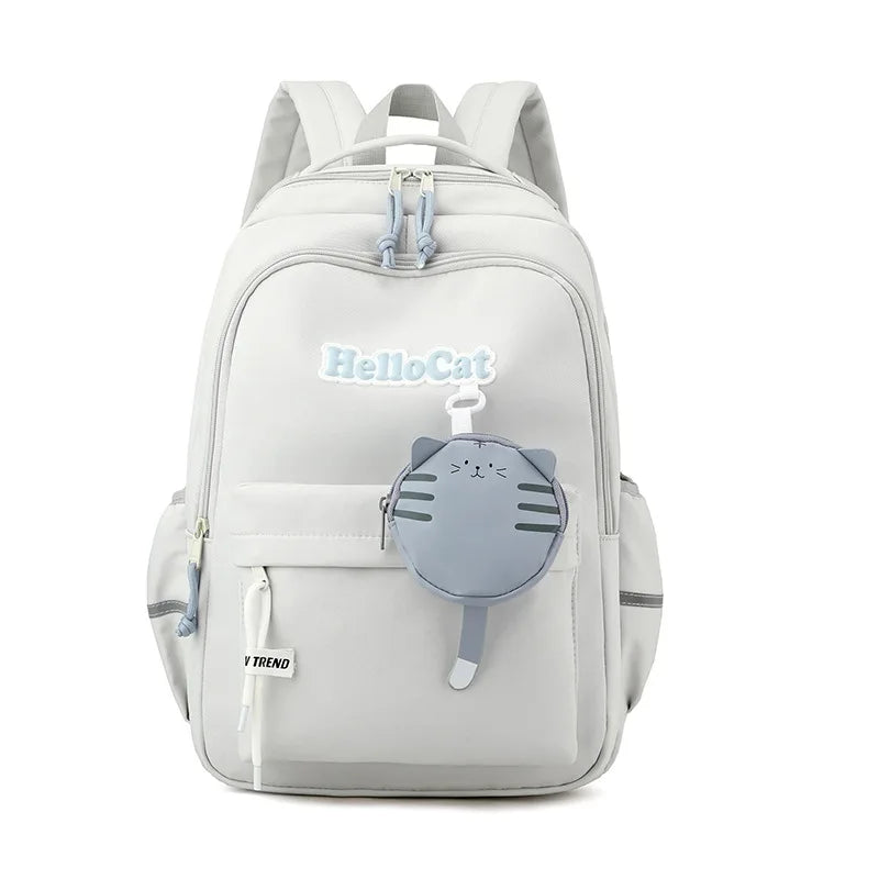 Fengdong cute school bag korean style kawaii school backpack girl bag elementary school bags for girls primary students gift