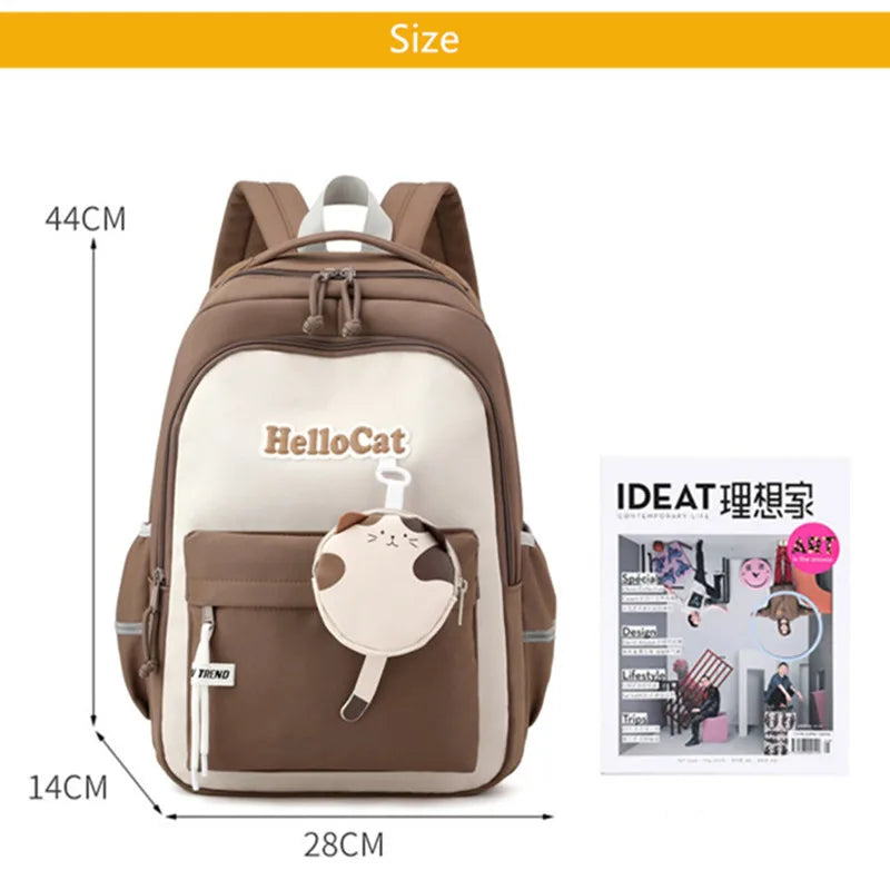 Fengdong cute school bag korean style kawaii school backpack girl bag elementary school bags for girls primary students gift