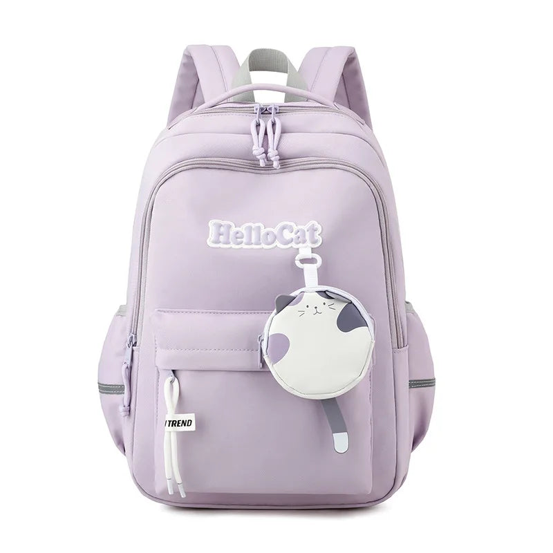 Fengdong cute school bag korean style kawaii school backpack girl bag elementary school bags for girls primary students gift