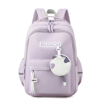 Fengdong cute school bag korean style kawaii school backpack girl bag elementary school bags for girls primary students gift