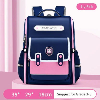 Fengdong elementary school backpack for girls high quality orthopedic school bag kids satchel girls waterproof school backpack