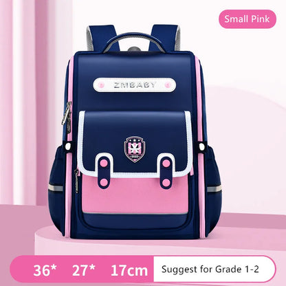 Fengdong elementary school backpack for girls high quality orthopedic school bag kids satchel girls waterproof school backpack