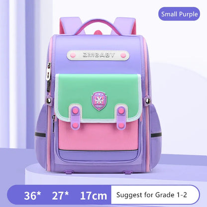 Fengdong elementary school backpack for girls high quality orthopedic school bag kids satchel girls waterproof school backpack