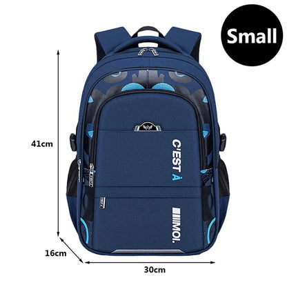 Fengdong elementary school backpack large capacity school bags for boys waterproof oxford fabric bookbag luminous school bag
