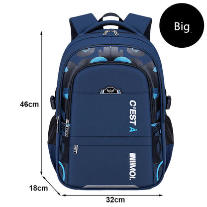 Fengdong elementary school backpack large capacity school bags for boys waterproof oxford fabric bookbag luminous school bag