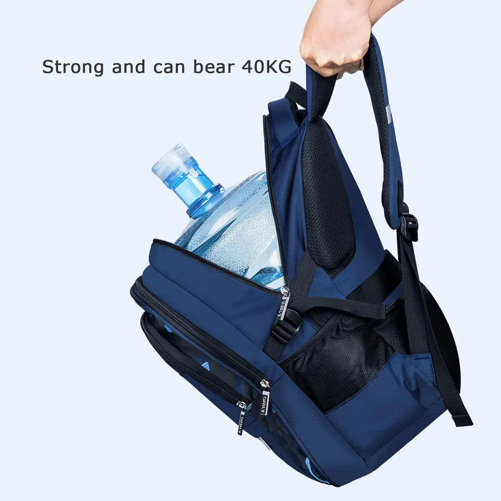 Fengdong elementary school backpack large capacity school bags for boys waterproof oxford fabric bookbag luminous school bag