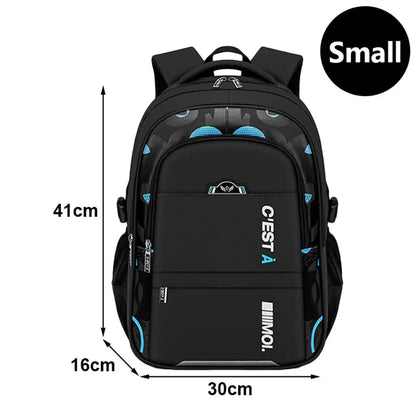 Fengdong elementary school backpack large capacity school bags for boys waterproof oxford fabric bookbag luminous school bag