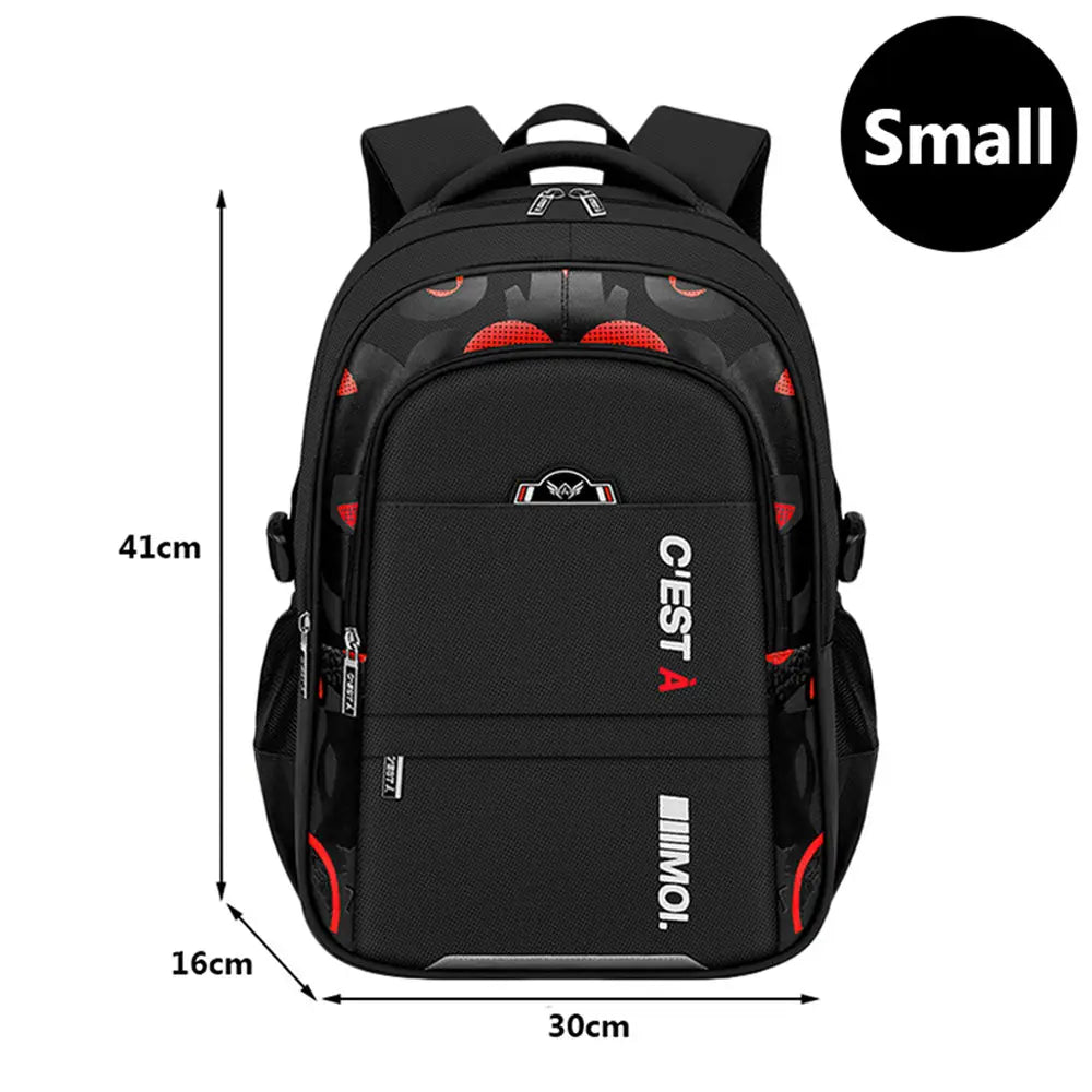 Fengdong elementary school backpack large capacity school bags for boys waterproof oxford fabric bookbag luminous school bag