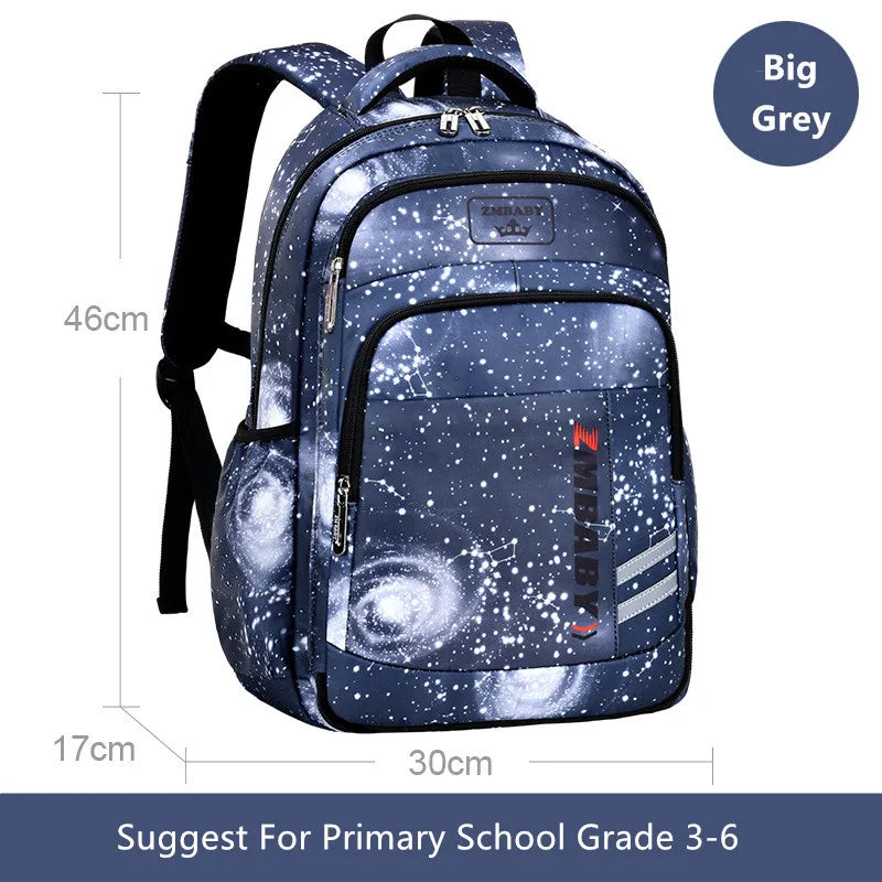 Fengdong elementary school bags for boys space star backpacks for students children book bag waterproof school backpack for kids