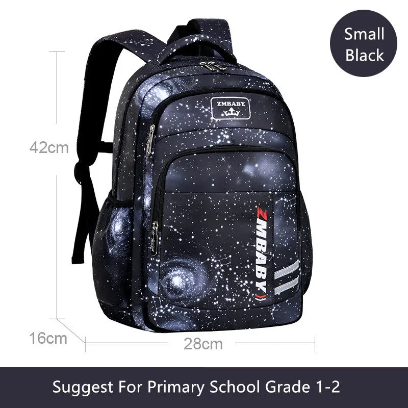 Fengdong elementary school bags for boys space star backpacks for students children book bag waterproof school backpack for kids