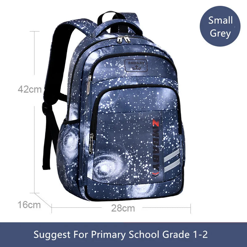 Fengdong elementary school bags for boys space star backpacks for students children book bag waterproof school backpack for kids