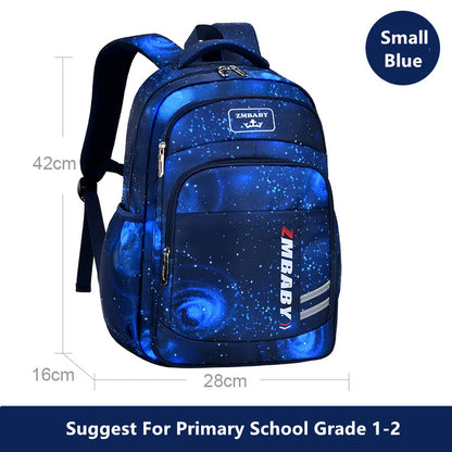 Fengdong elementary school bags for boys space star backpacks for students children book bag waterproof school backpack for kids