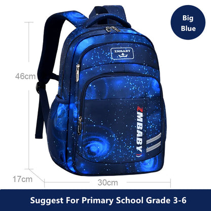 Fengdong elementary school bags for boys space star backpacks for students children book bag waterproof school backpack for kids