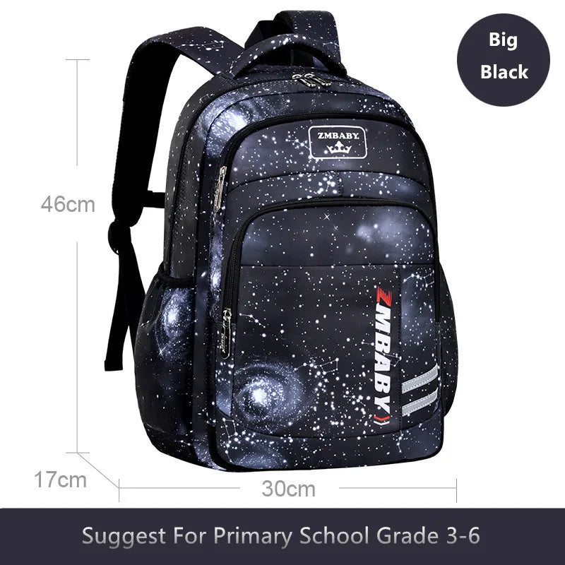 Fengdong elementary school bags for boys space star backpacks for students children book bag waterproof school backpack for kids