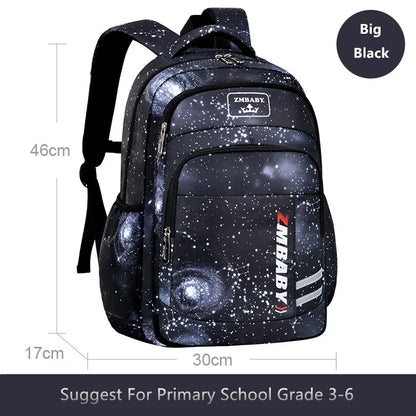 Fengdong elementary school bags for boys space star backpacks for students children book bag waterproof school backpack for kids