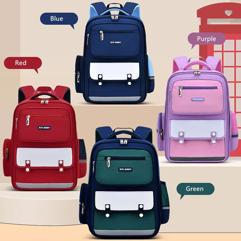Fengdong elementary school bags for girls waterproof bag for books pink backpack large capacity school luminous backpack girl