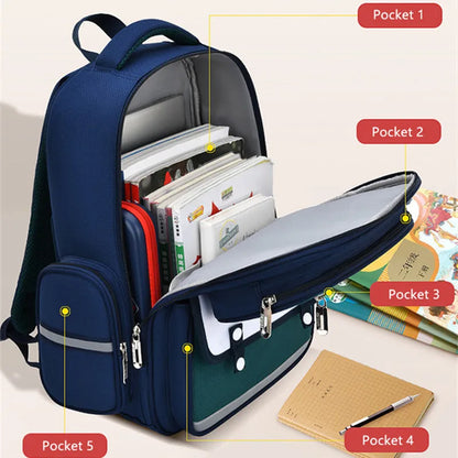 Fengdong elementary school bags for girls waterproof bag for books pink backpack large capacity school luminous backpack girl