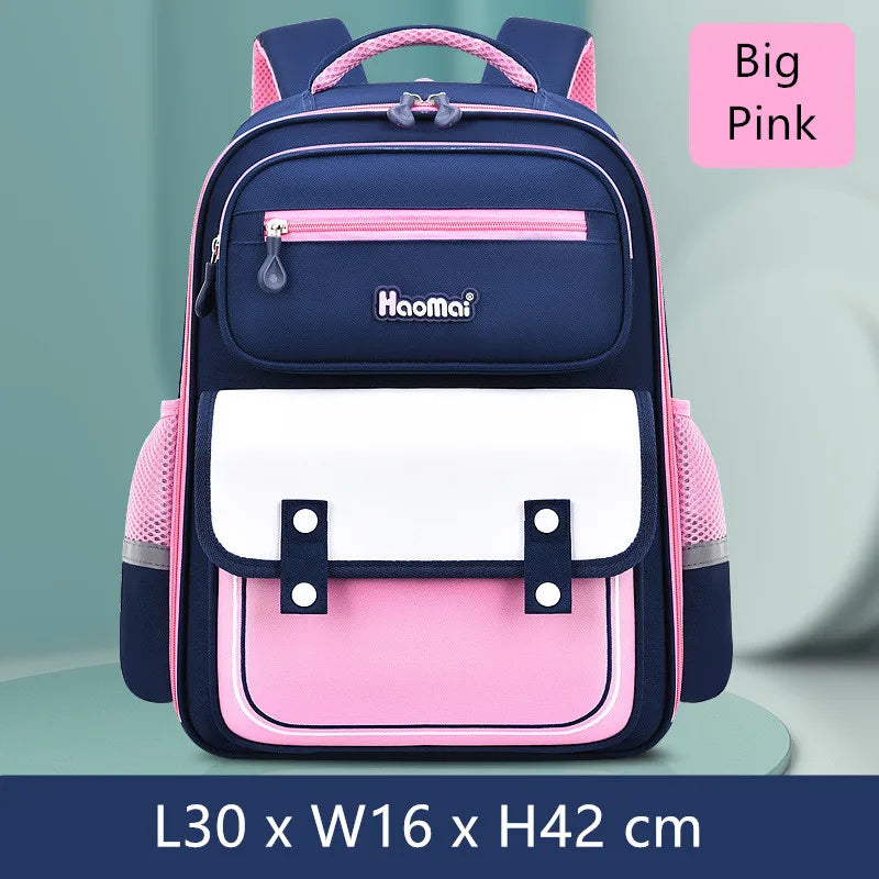 Fengdong elementary school bags for kids girls cute school backpack pink purple bookbag primary girls Schoolbag Children gift