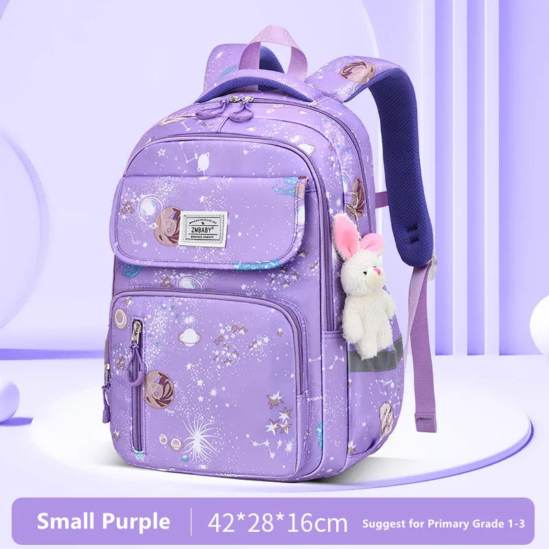 Fengdong elementary school girl bag children Cute book bag school backpack for girls 6-12 years student large capacity backpack
